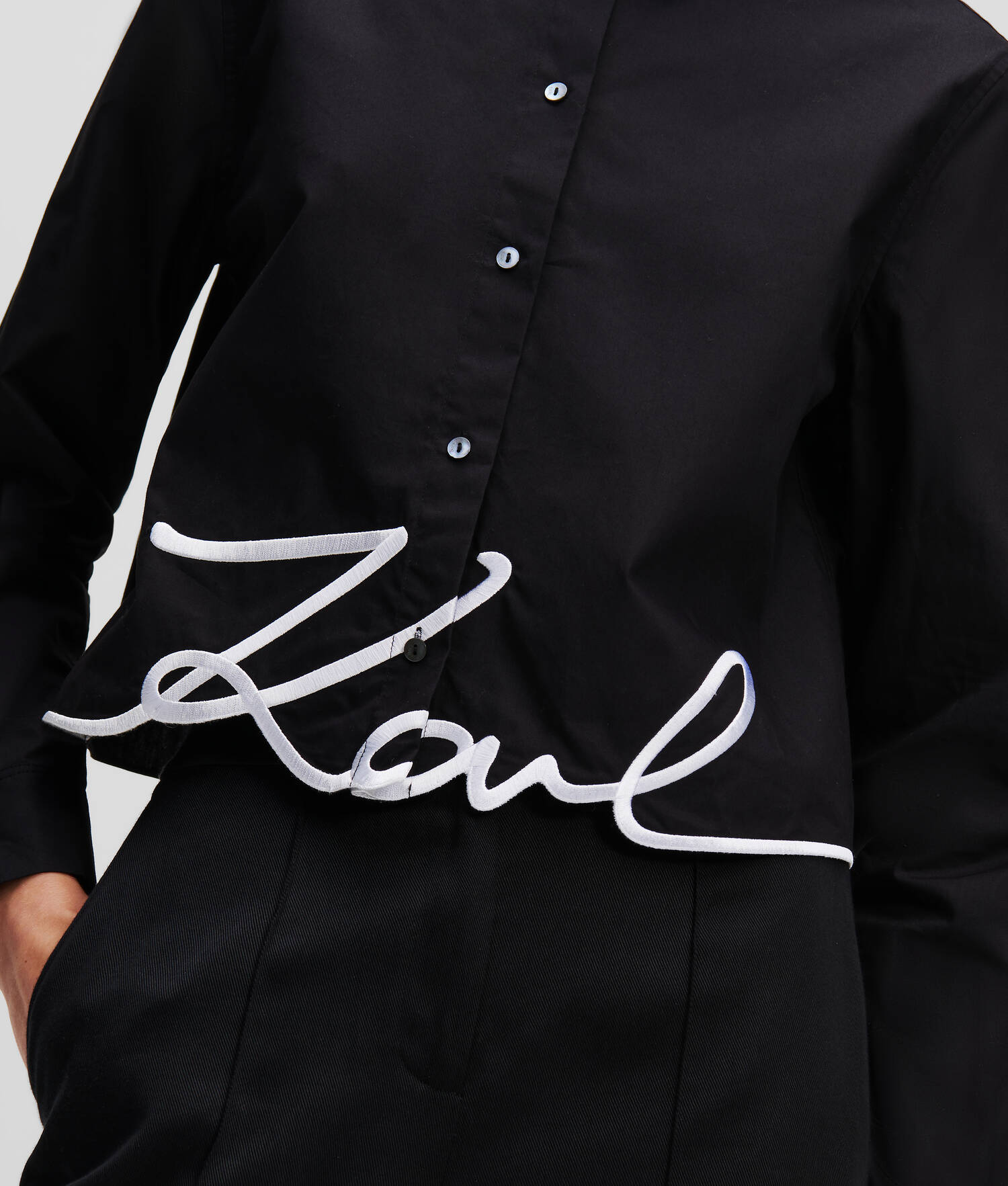 CHEMISE CROPPED KARL SIGNATURE