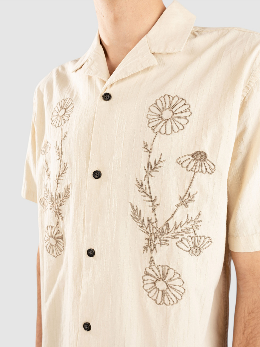 Anerkjendt Akleo Big Flower Shirt feather gray