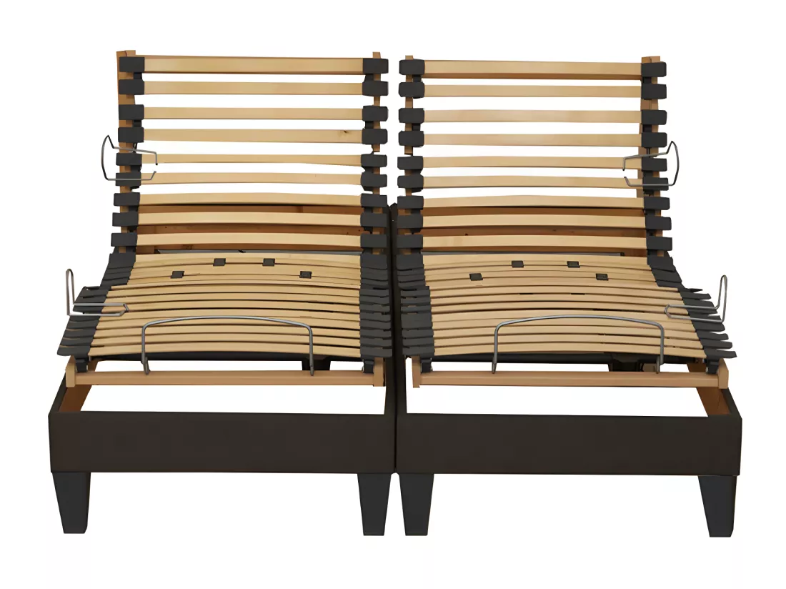 Lot de 2 sommiers de relaxation électrique VANESSA, confort ajustable Dimensions - 2x80 x 200 cm