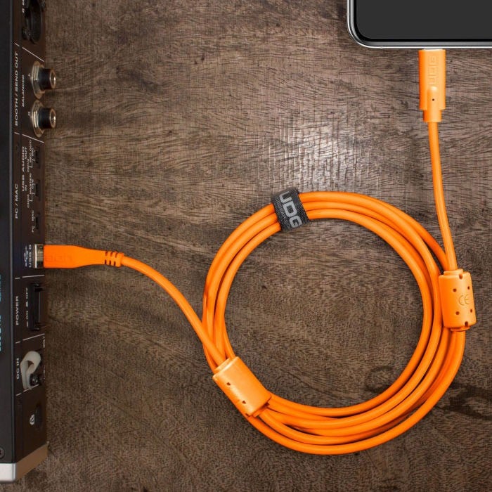 UDG U96001OR USB 2.0 USB-C - USB-B 1.5 meter oranje