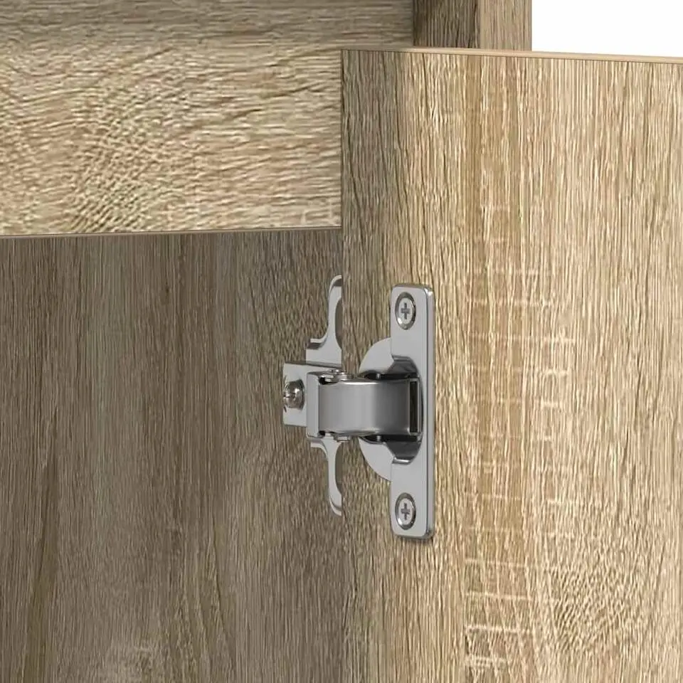 vidaXL - Badkamerkast - Bruin - Bewerkt hout
