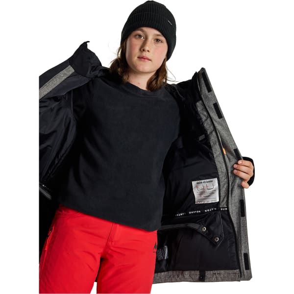 Veste snowboard BURTON BOYS' COVERT 2.0 2L JACKET TRUE BLACK/BOG HEATHER