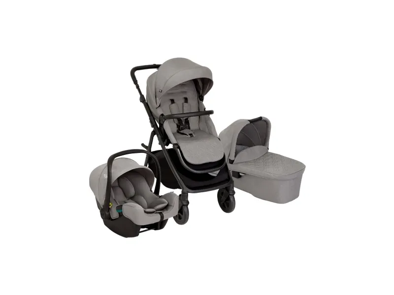 Graco Near2Me DLX Trio, Baldakin, Rejsesystem klapvogn, Ethvert køn, Solidt hjul, Sammenfoldelig, Grå
