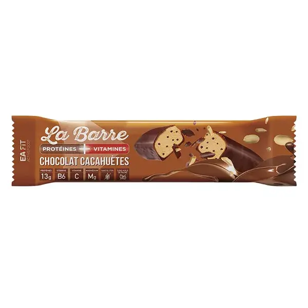 Barra de Proteína Eafit Prot+Vit Sabor Chocolate e Amendoim 49g