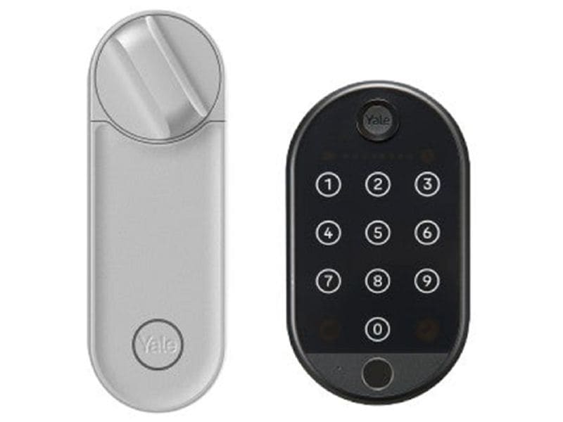 Yale Linus L2 Smart Lock und Smart Fingerprint Keypad Silbe Smart Keypad mit Türschloss