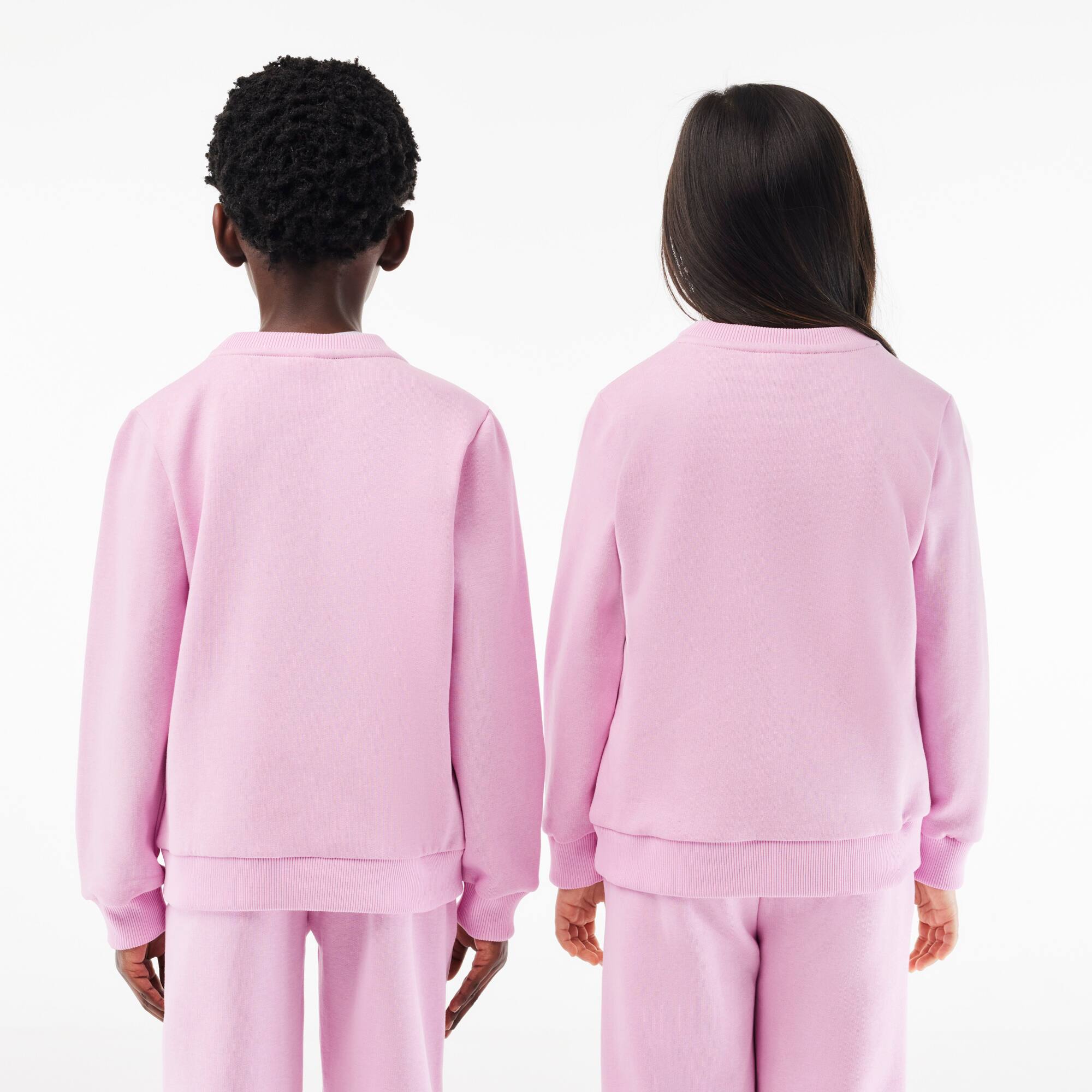Sweatshirt enfant Lacoste en molleton de coton biologique Pullovers & Sweatshirts - Rose - Lacoste - Enfant