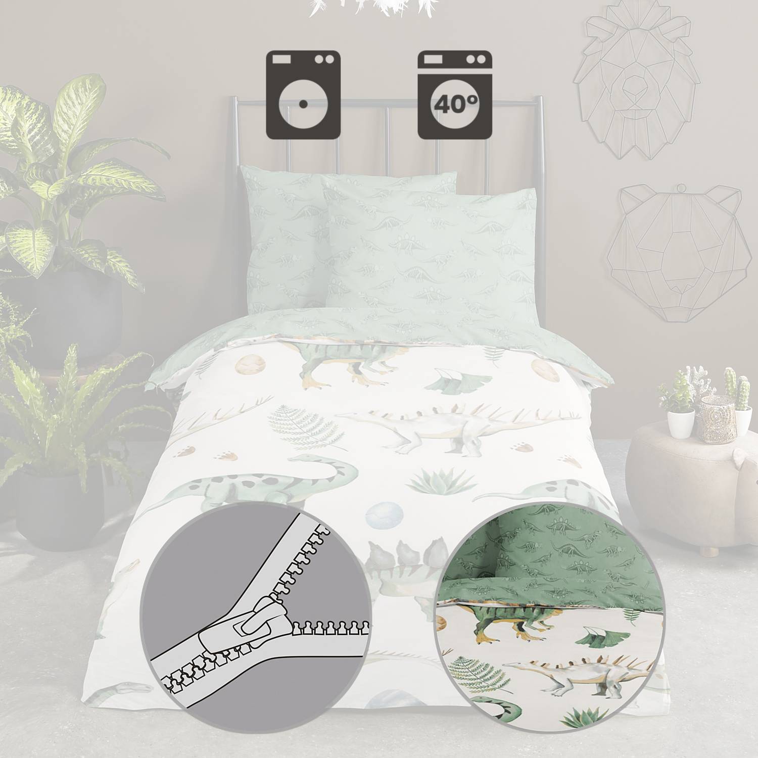 Good Morning Renforcé Kinder-Bettwäsche 