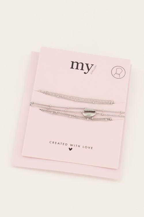 Souvenir belly chain met schelp