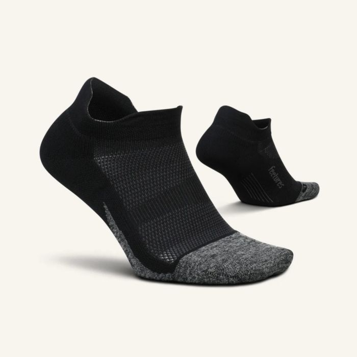 Feetures Unisex Strømper Elite Light Cushion No Show Tab Sort