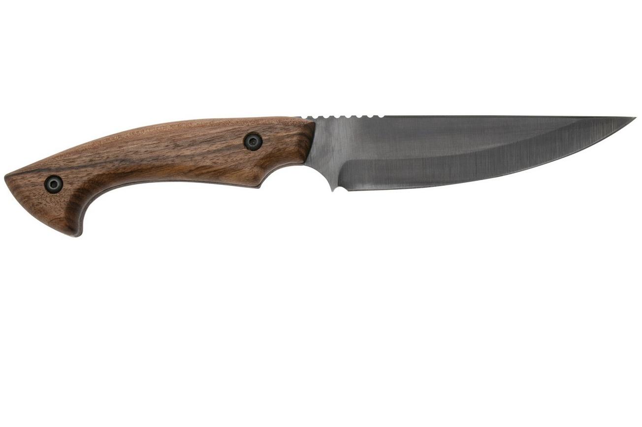 Beavercraft HGK6 Black 1066, Walnut, vaststaand mes