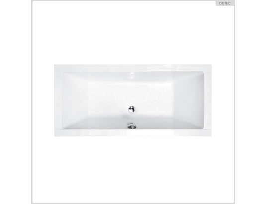 OTITEC - Baignoire rectangulaire - 165 x 75 cm - sans habillage - ave...