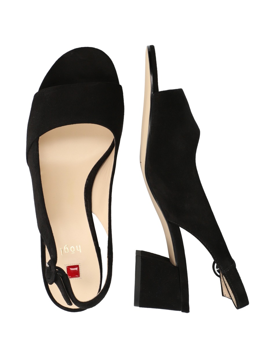 Veloursleder Sandale