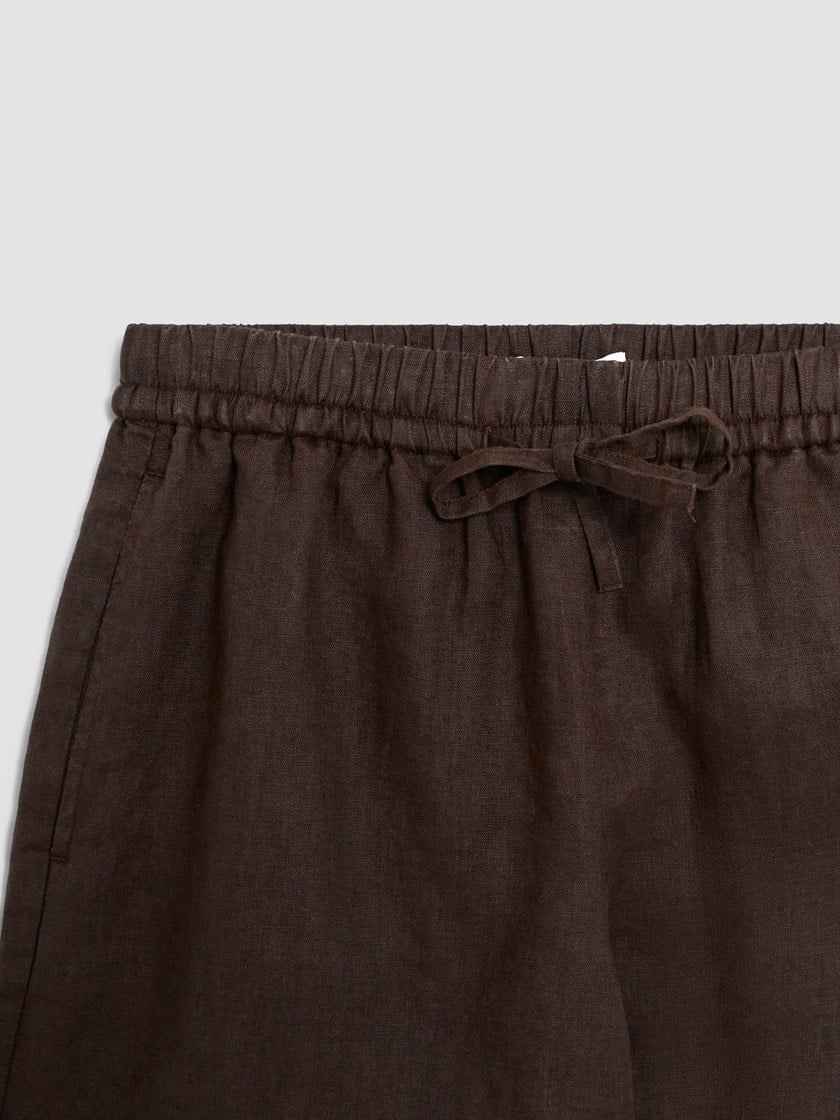 Diondra linshorts Chocolate Brown