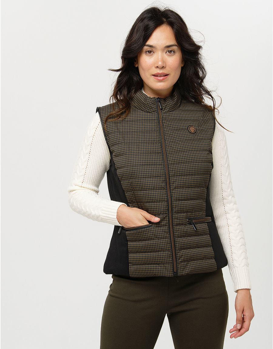 Doudoune marron noir