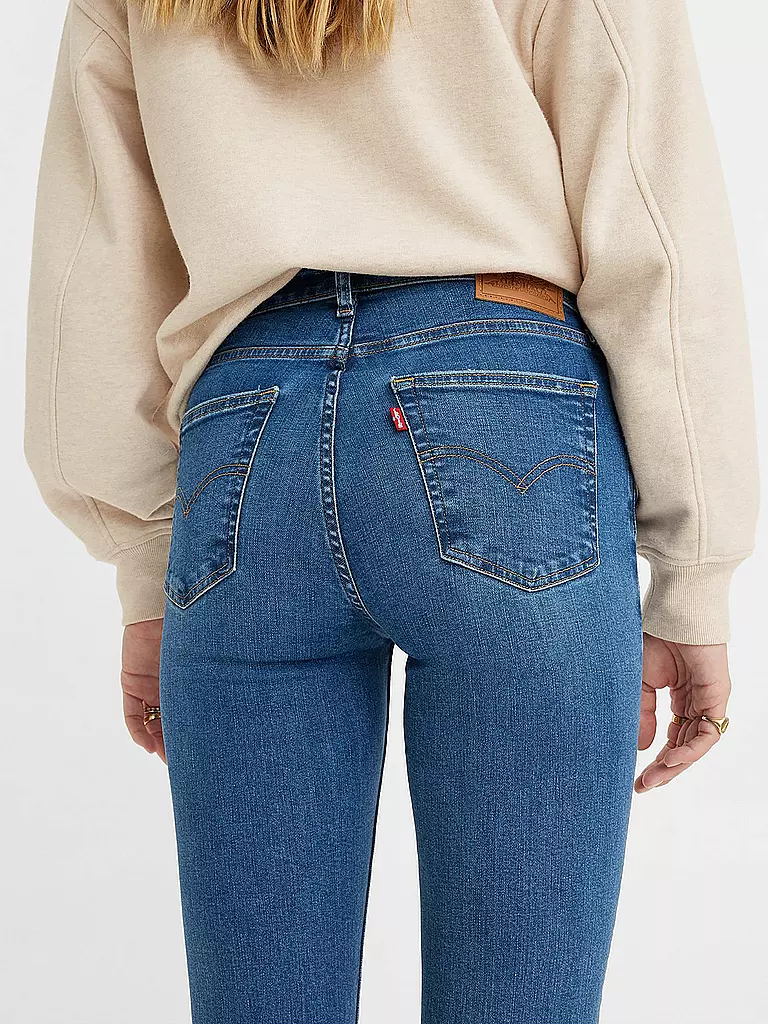 LEVI'S® Highwaist Jeans Bootcut Fit 725 blau