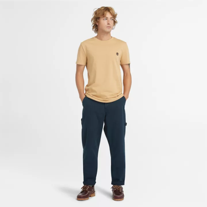T-shirt Dunstan River pour homme en marron clair