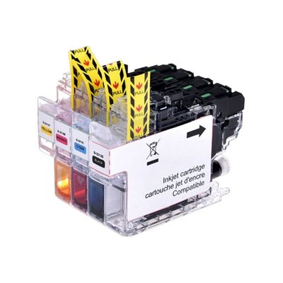 Cartouche compatible Brother LC3213 - Pack de 4 - noir, cyan, magenta, jaune - Uprint