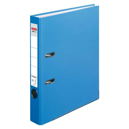 Herlitz Ordner PP A4 5cm FSC-Mix maXfile protect aqua