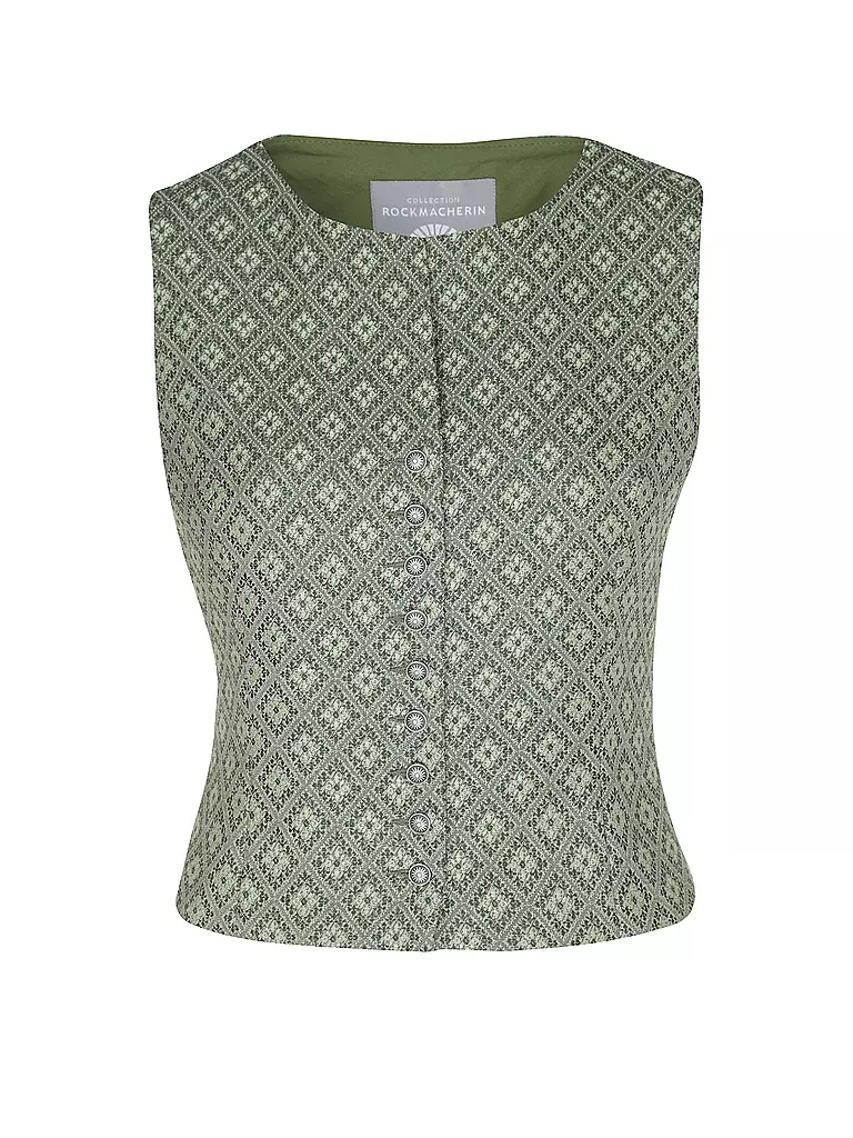 ROCKMACHERIN Trachten Gilet NANNI BACHMANN olive
