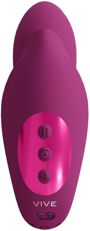 VIVE - Yuki - Oplaadbare dubbele motor - G-Spot vibrator met massagekralen - Roze
