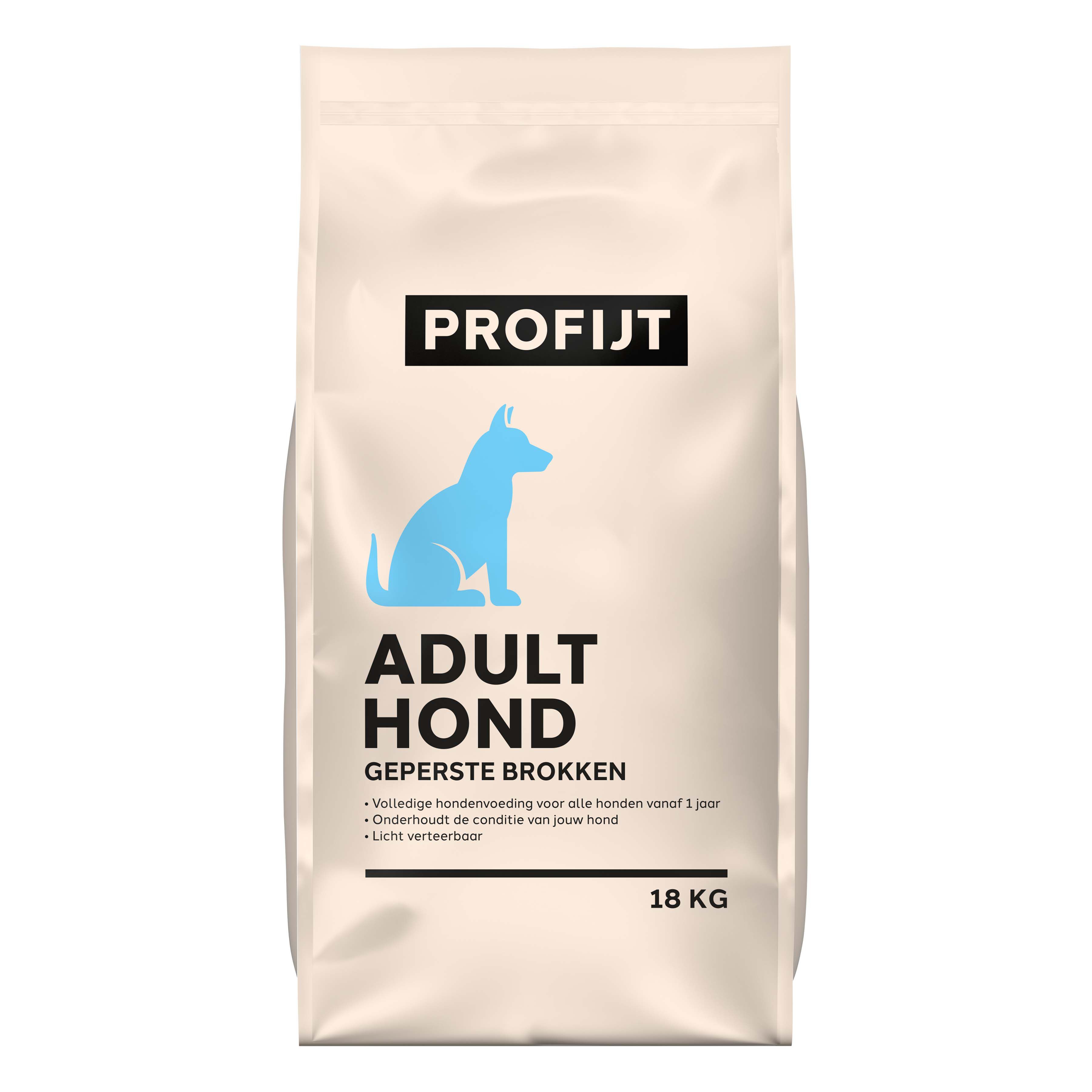 Profijt Adult Geperste brokken - Hondenvoer - 18 Kilogram - Onbekend