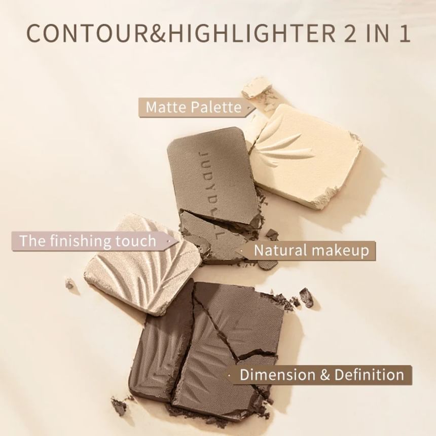 Judydoll - 2 IN 1 Highlighter Contour Palette - 2 kleuren