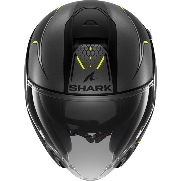 Shark - Casque Citycruiser Krestone Noir Mat / Gris Mat / Jaune