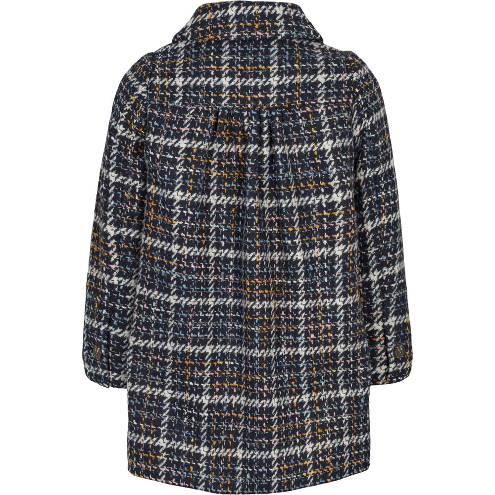 Køb MarMar Wool Glitter Navy Check Olive Jakke