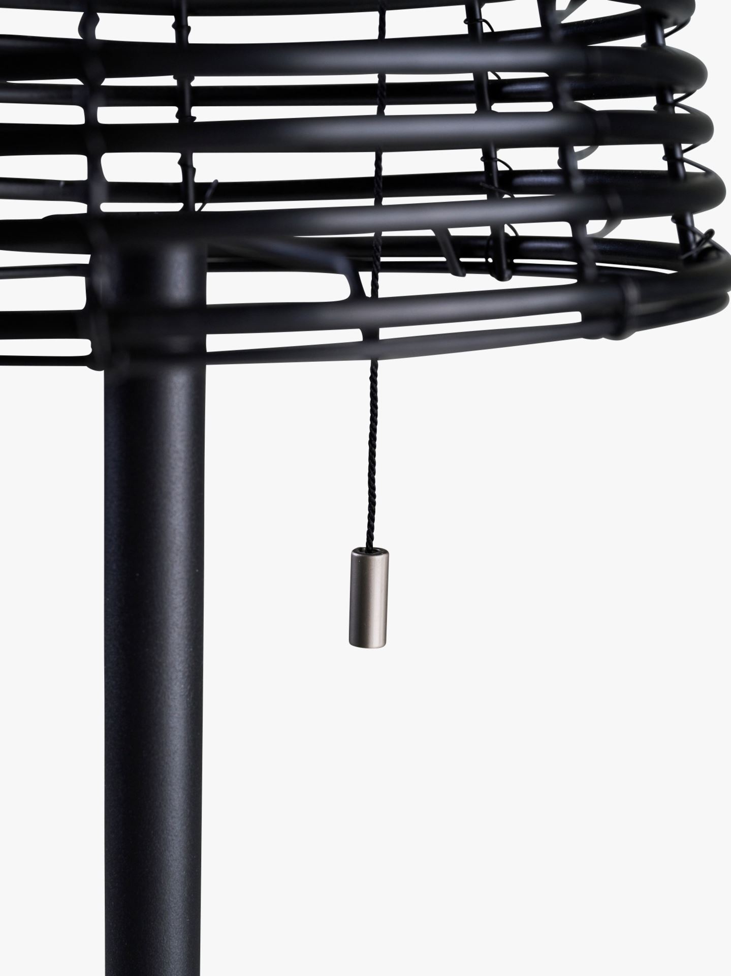 Led gulvlampe svart - 20x20x122 cm