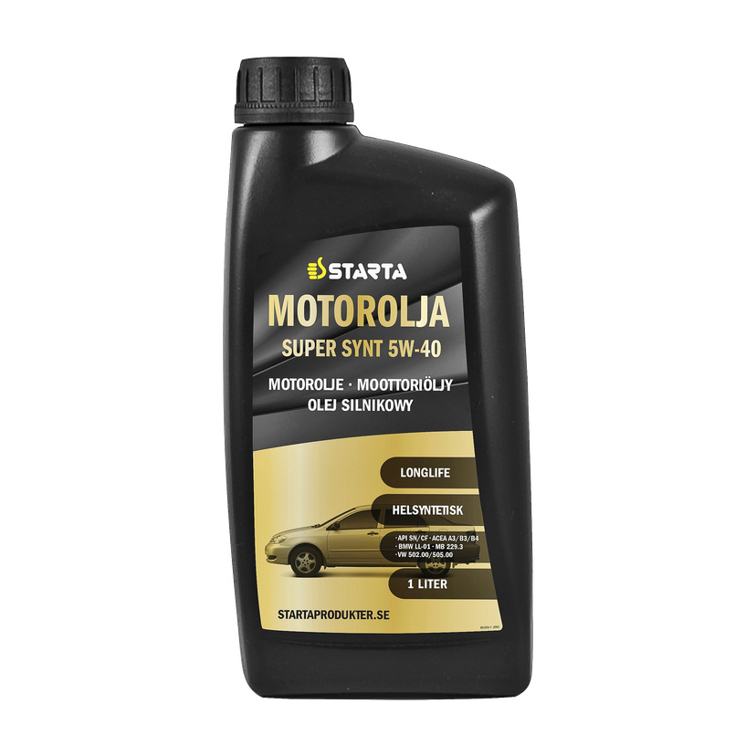 Helsyntetisk motorolje 5W-40 1 l