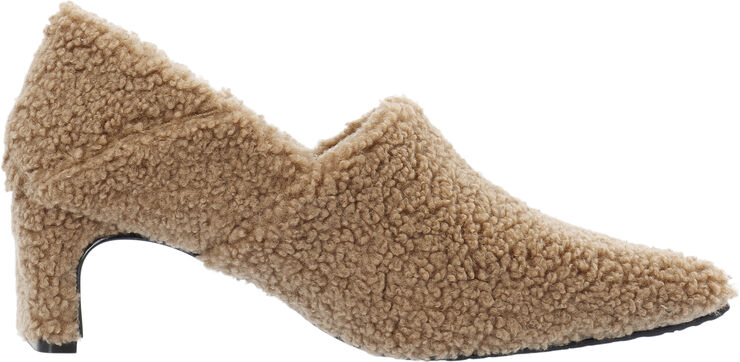 Bianco Rowe Heel Step Down Mule #SH Cognac