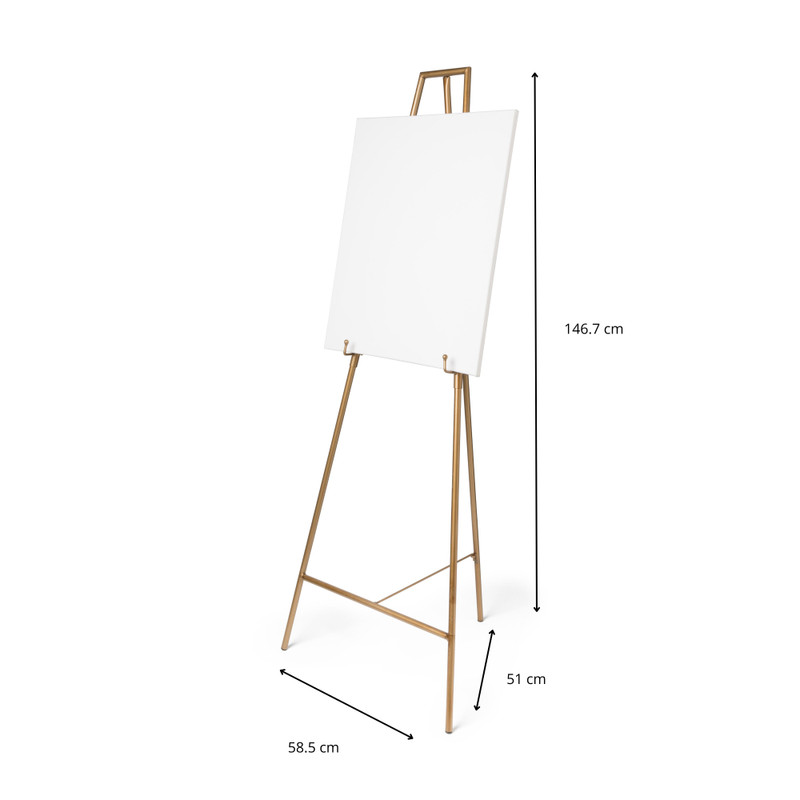 Schildersezel - goud - 146.7 cm