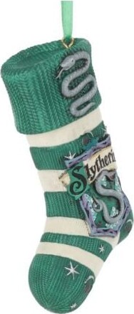 Harry Potter Julepynt - Slytherin Strømpe - 7,5 CM