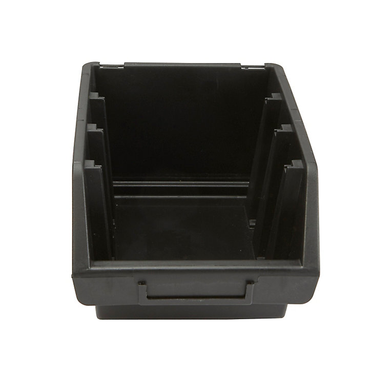 Bac à bec Ergobox ERG3CZA 3,33 litres coloris noir en polypropylène l.24 x P.17 x H.12,6 cm
