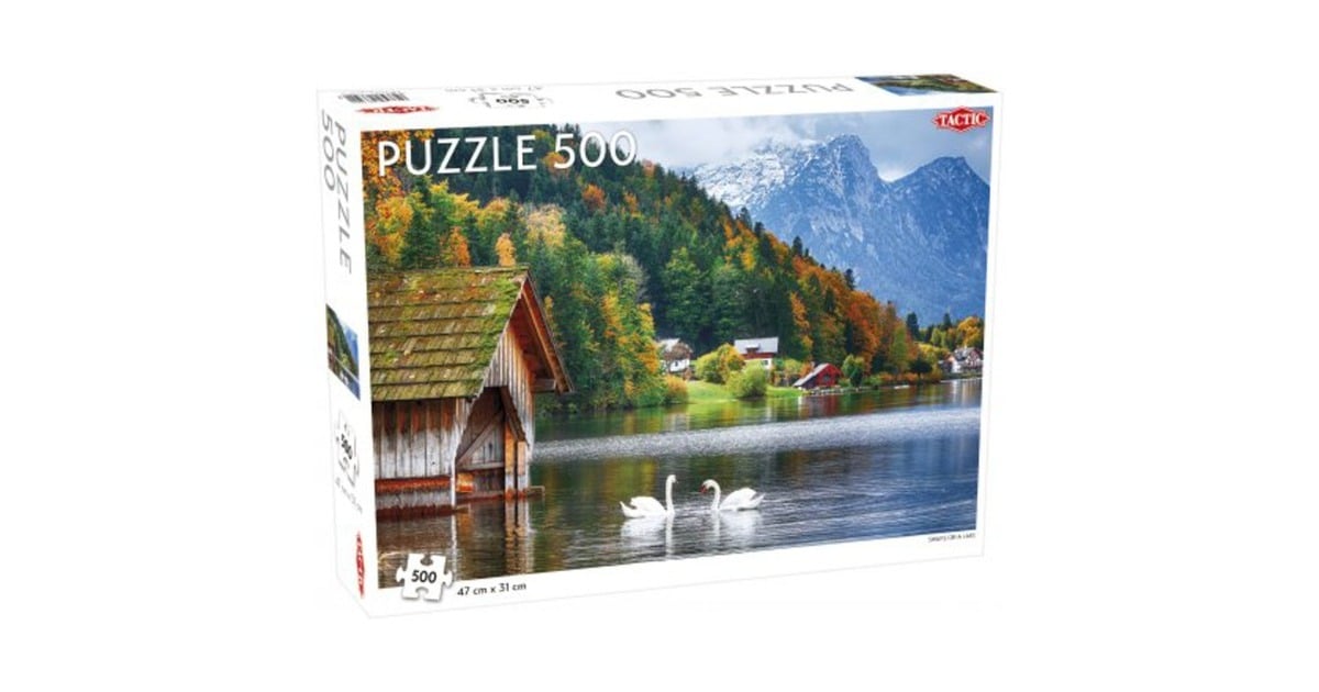 TacticPuzzel Landscape: Swans on a Lake  (500 stukjes)
