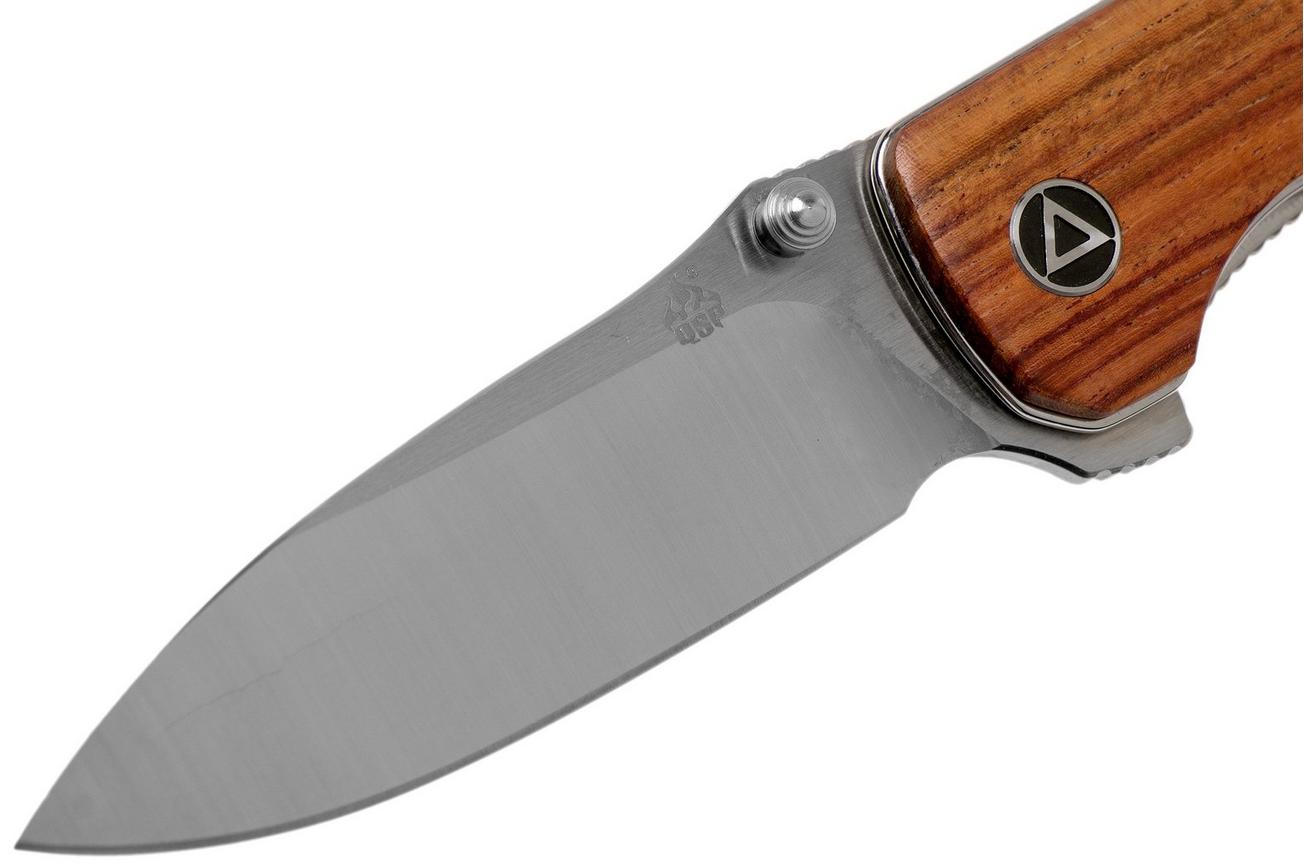 QSP Knife Hawk QS131-O1 Mkuruti Wood, Satin, zakmes