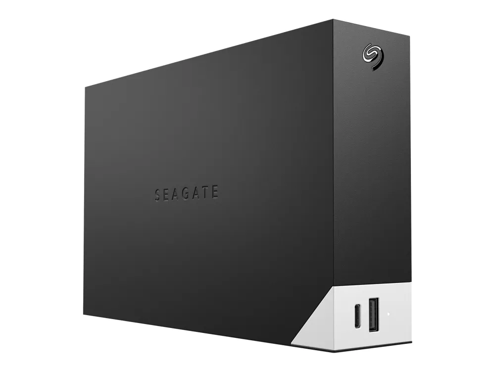 Seagate One Touch with hub STLC8000400 - Harddisk - 8 TB - ekstern (stationær) - USB 3.0 - sort - med Seagate Rescue Data Recovery
