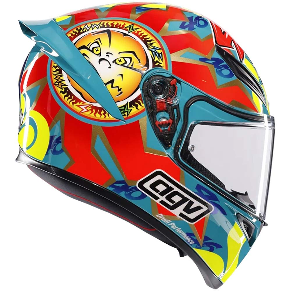 AGV - Casque K1 S Rossi Mugello 1999 Orange / Bleu / Jaune