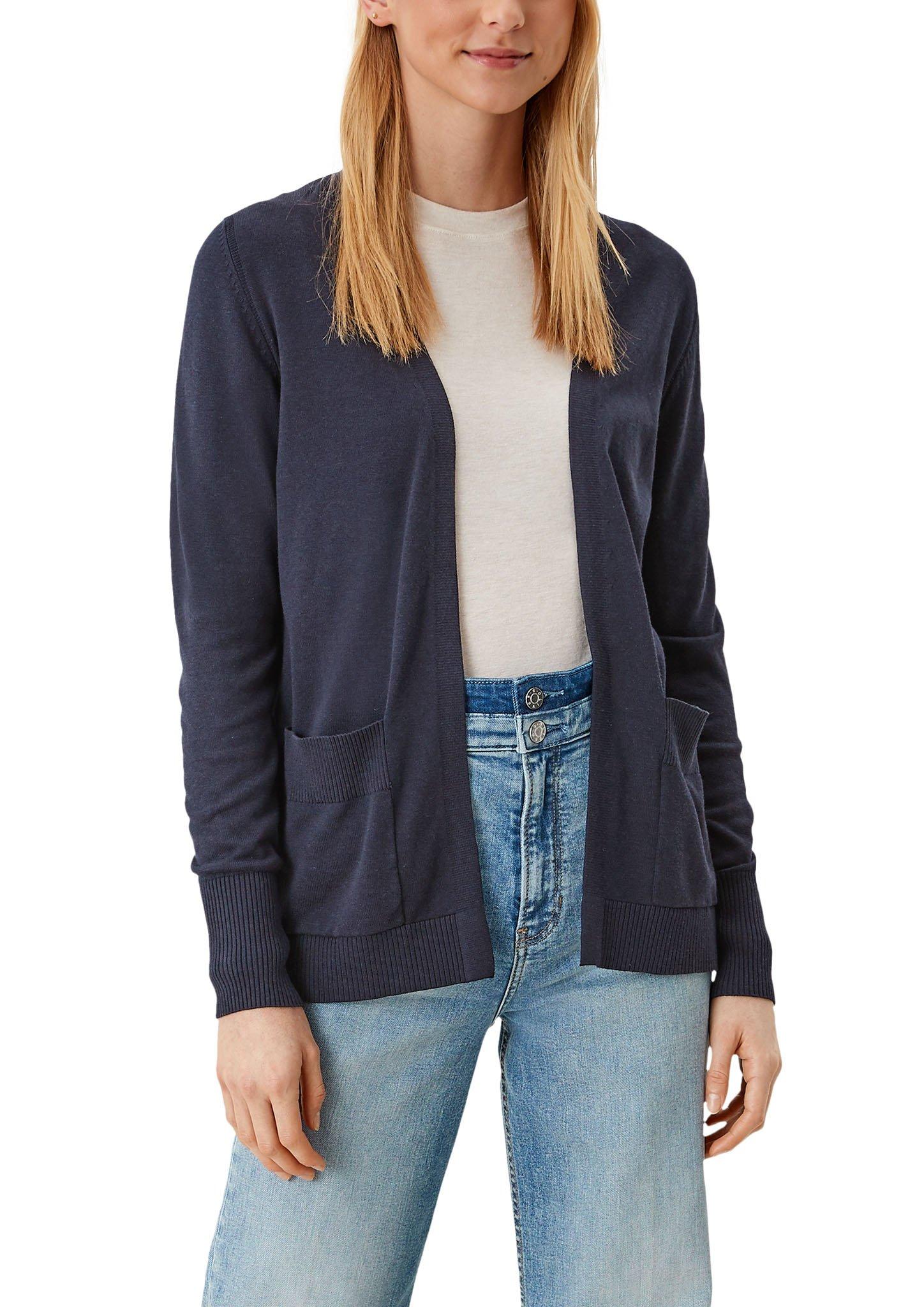 Cardigan in verschlussloser Form