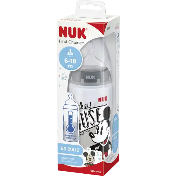 First Choice Plus Disney Mickey Mouse Trinklernflasche mit Temperature Control
