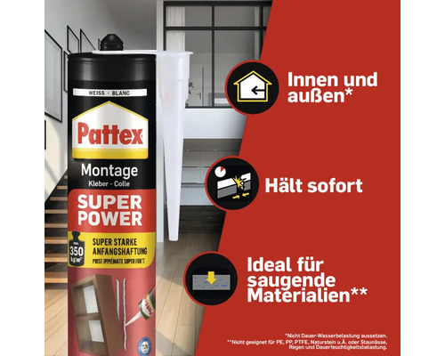 Pattex montagelijm Super Power 370 g