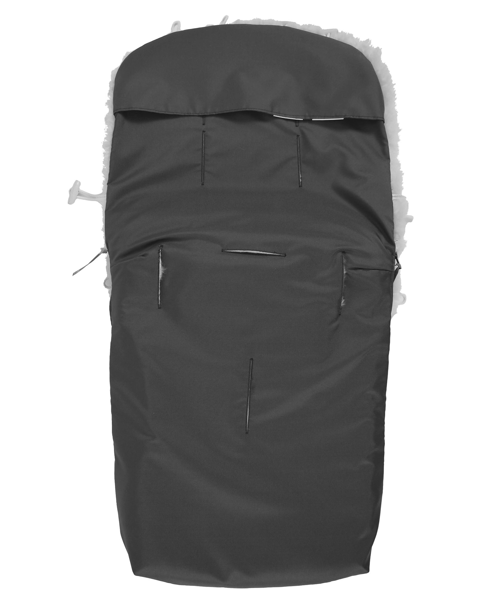 Lammfellfußsack NATURA in grey