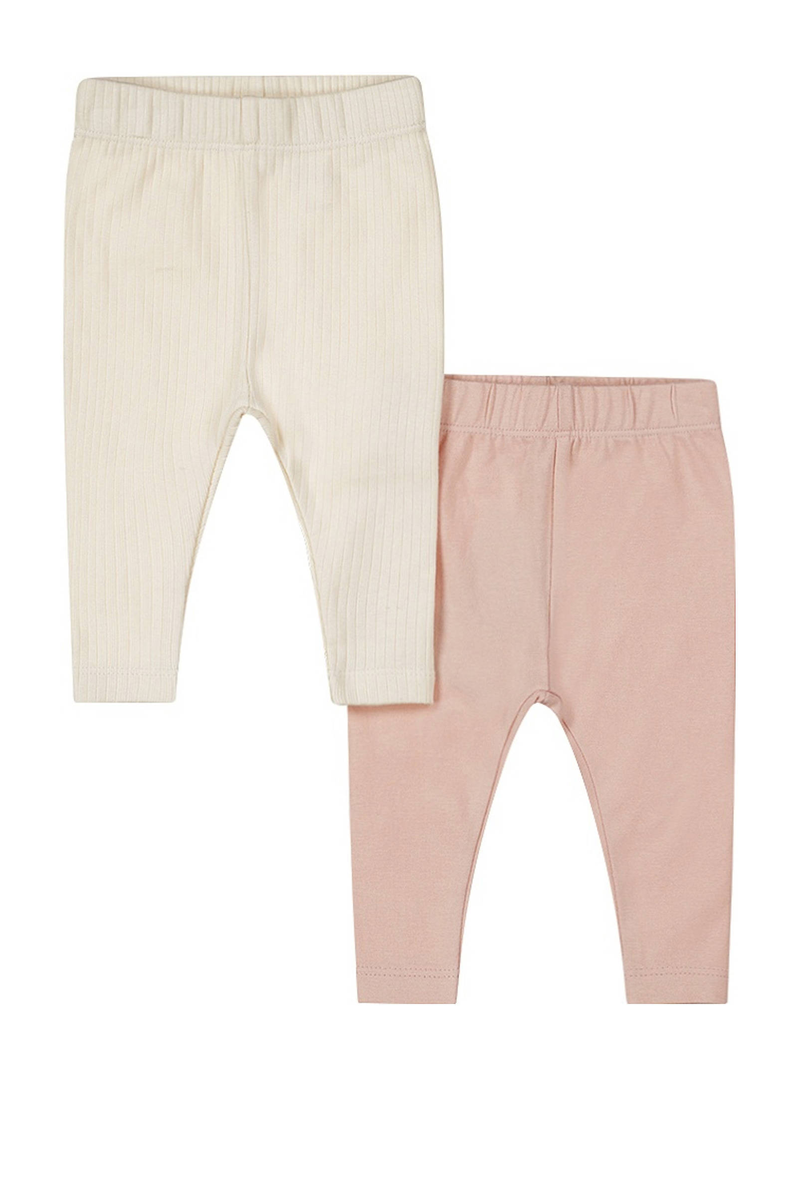 Dirkje babybroek - set van 2 roze/ecru