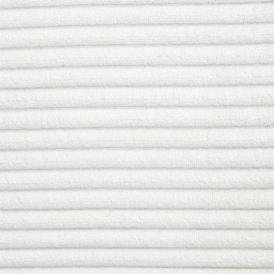 Home Deco Poef - Cocoonen - MDF/polyester - wit - 76 x 38 cm