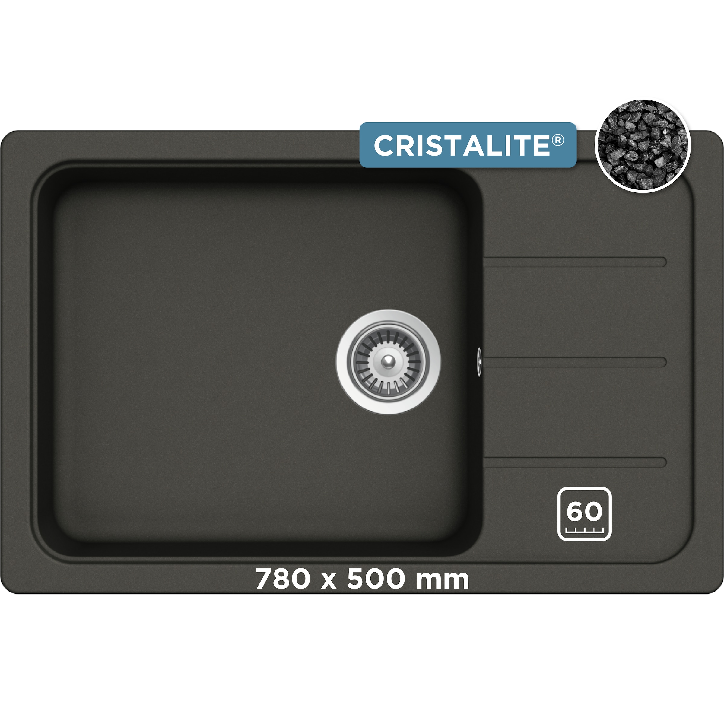Schock Granitspüle »Formhaus D-100LS« für kleine Küchen
