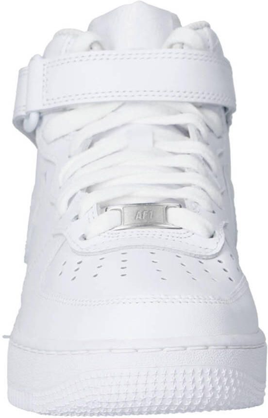 Nike Air Force 1 Mid basisschool Schoenen White Leer Textil Foot Locker