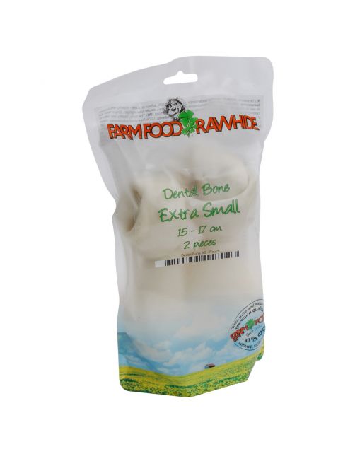 Farm Food Rawhide Dental Bone Rund - Hondensnacks