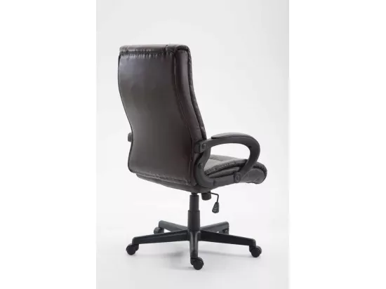 Chaise de bureau - Similicuir & Noir - Marron - XL Sparta