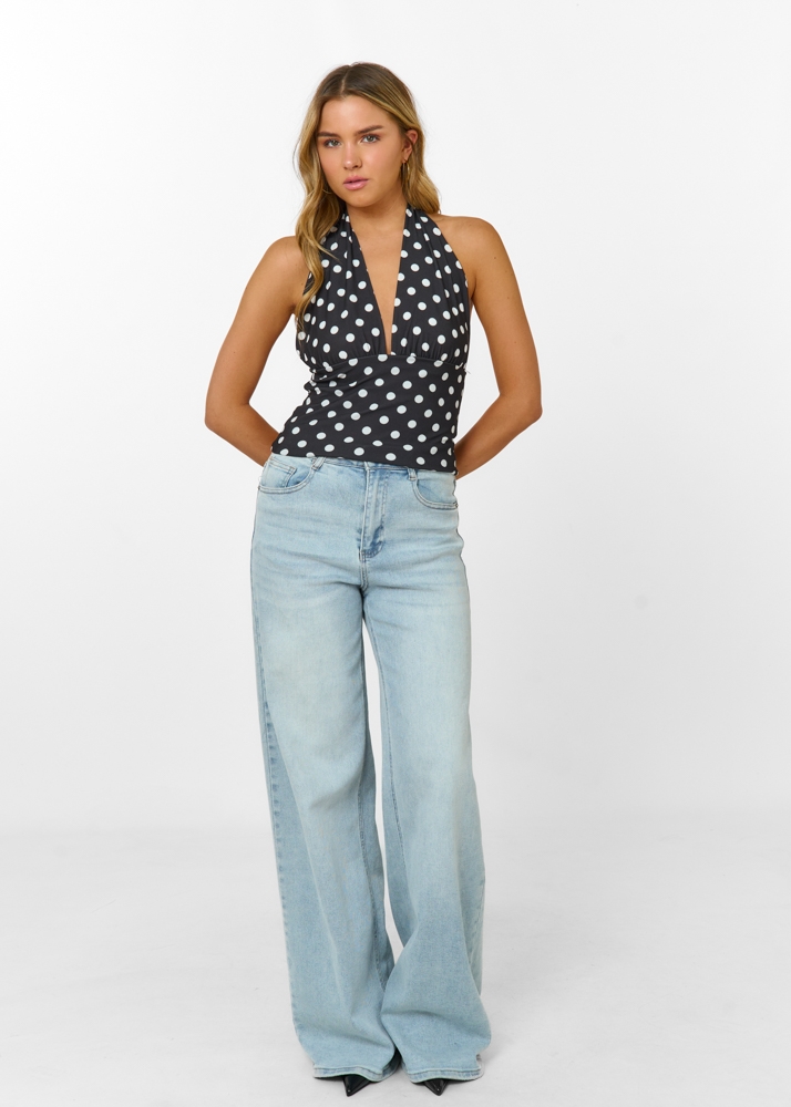 Holly top zwart