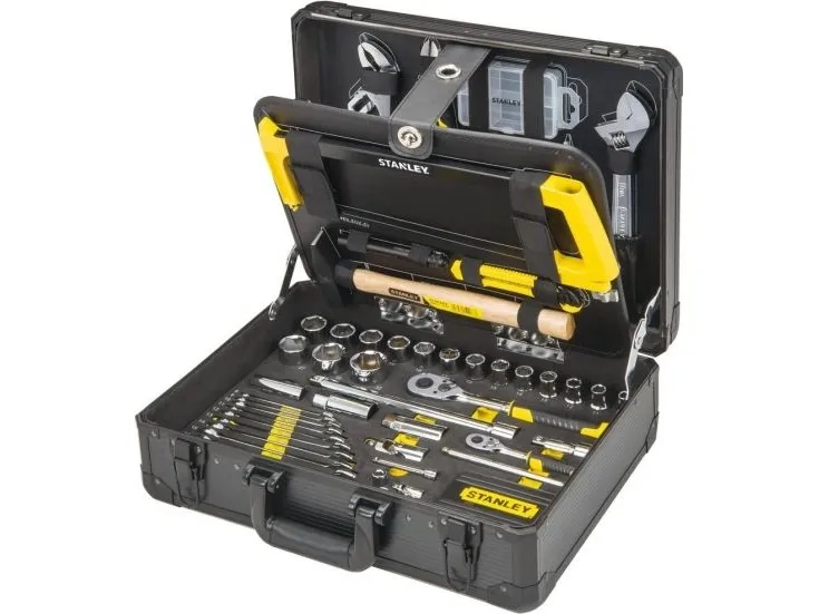 Stanley STMT98109-1, Sort, Gul, 142 værktøjer